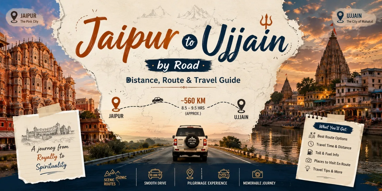 Jaipur to Ujjain by Road